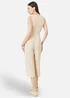 Yumi Beige Viscose Culotte Jumpsuit - 14 Image 2