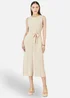 Yumi Beige Viscose Culotte Jumpsuit - 14 Image 1