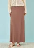 Yumi Brown Viscose Maxi Skirt - 16 Image 1