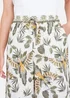 Yumi Green Bird Print Viscose Wide Leg Trousers - S Image 3