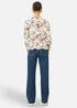Yumi Ivory Viscose Botanical Print Wrap Top - 12 Image 2