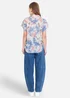 Yumi White Cotton Paisley Print Tie Knot Shirt - 12 Image 2