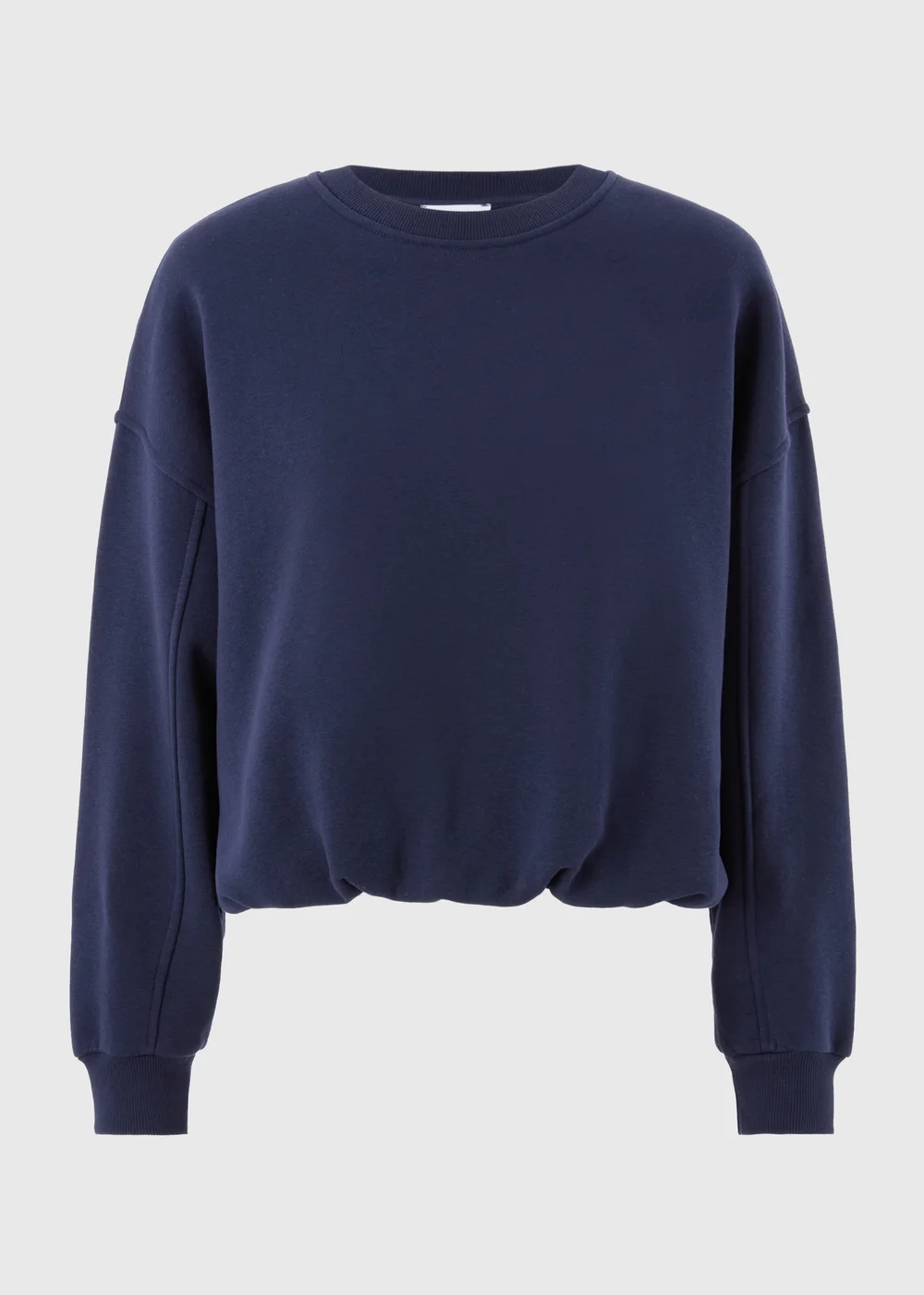 Navy Bubble Hem Sweatshirt - S Image 2