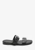 Where's That From Black Orchard Slide On Double Buckle Studded Sandal - 6 Image 2