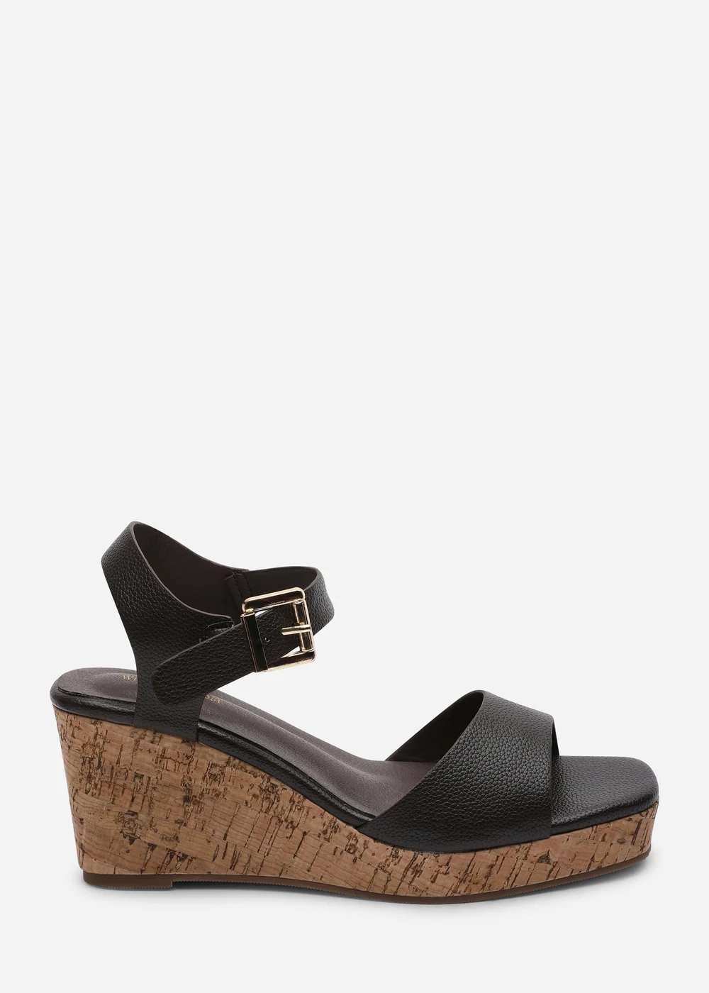 Where's That From Giselle Dark Brown Cork Platform Wedge - 4 Image 1