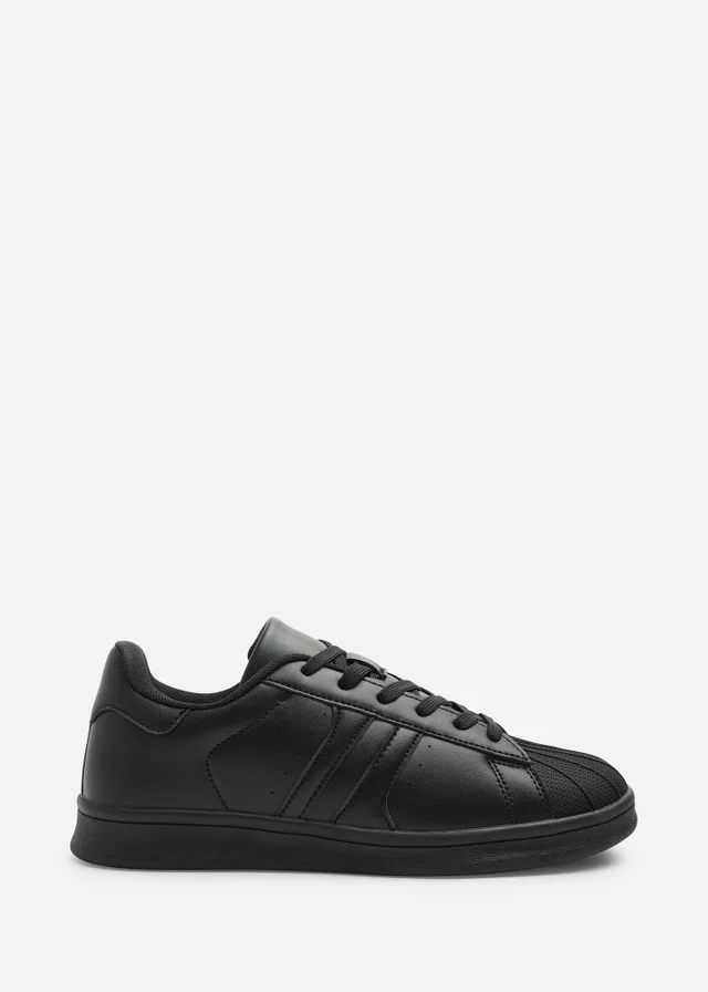 Where's That From Yamileth Black Stripe Panel Detailed Trainer