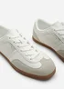 Where's That From Ensley White Silver Low Profile Panel Detailed Trainer - Size 7 Image 5