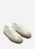 Where's That From Ensley White Silver Low Profile Panel Detailed Trainer - Size 7 Image 4