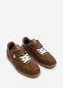 Where's That From Anaiah Brown Faux Suede Low Profile Side Panel Detailed Trainer - 4 Image 4