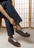 Where's That From Marleigh Brown Faux Suede Retro Runner Trainer - 5 Image 1