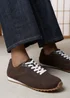 Where's That From Marleigh Brown Faux Suede Retro Runner Trainer - 5 Image 2