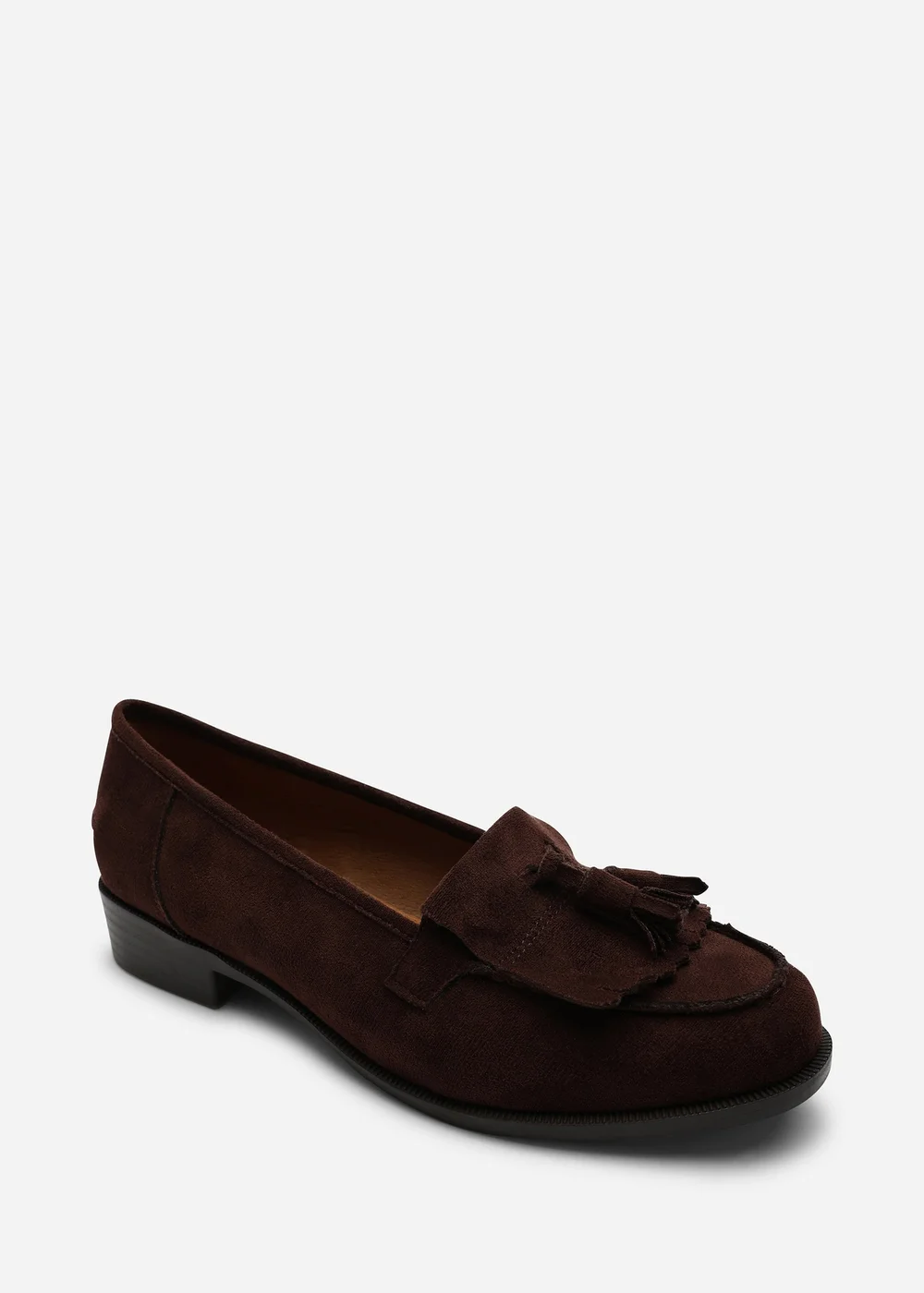 Where's That From Brown Avani Flatform Slip On Loafers Shoes With Tassel - Size 7 Image 3