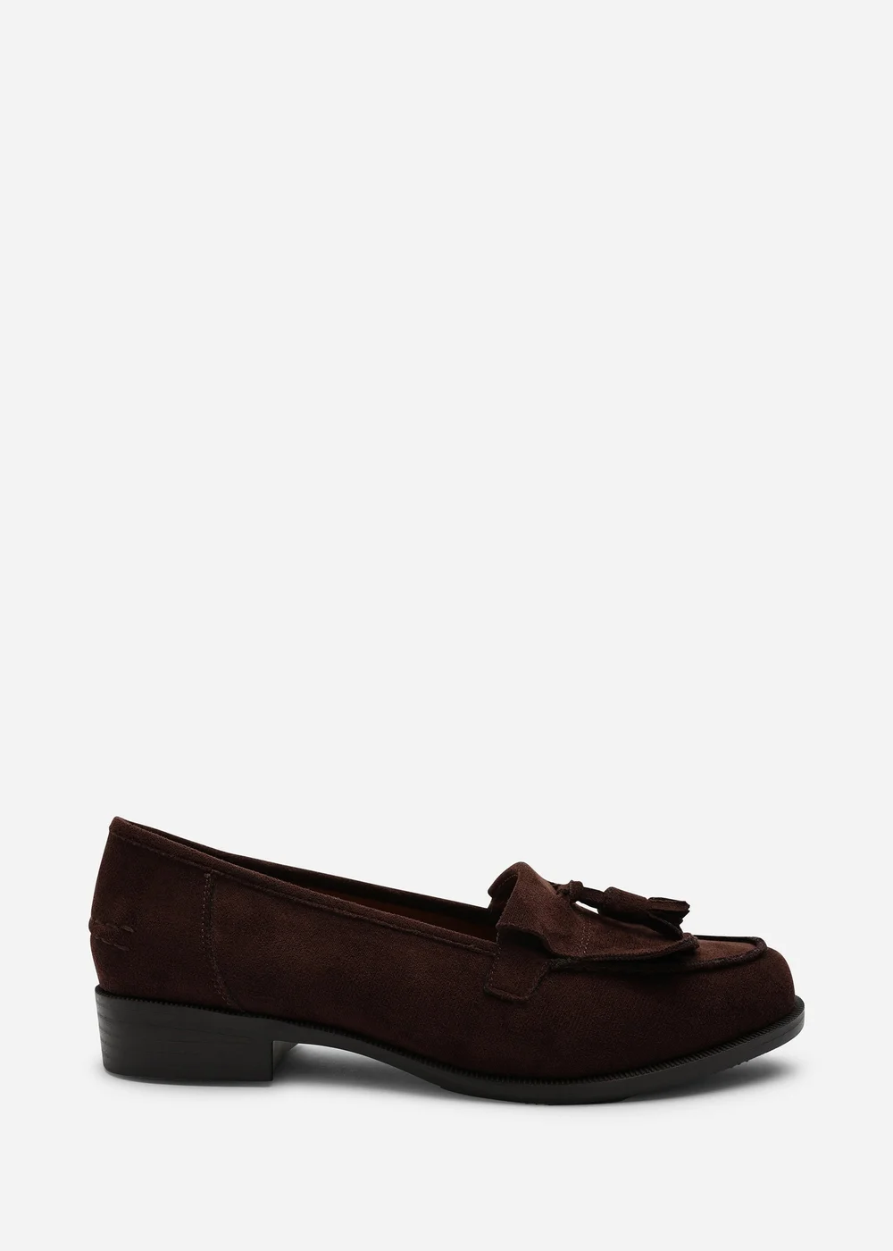 Where's That From Brown Avani Flatform Slip On Loafers Shoes With Tassel - Size 7 Image 2