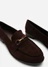Where's That From Brown Maelynn Round Toe Single Metal Bar Loafers - 6 Image 5