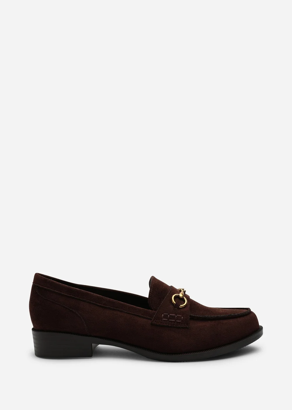 Where's That From Brown Maelynn Round Toe Single Metal Bar Loafers - 6 Image 1