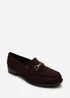 Where's That From Brown Maelynn Round Toe Single Metal Bar Loafers - 6 Image 3