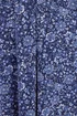 Yours Curve Blue Floral Print Pleat Front Dress - 22-24 Image 4