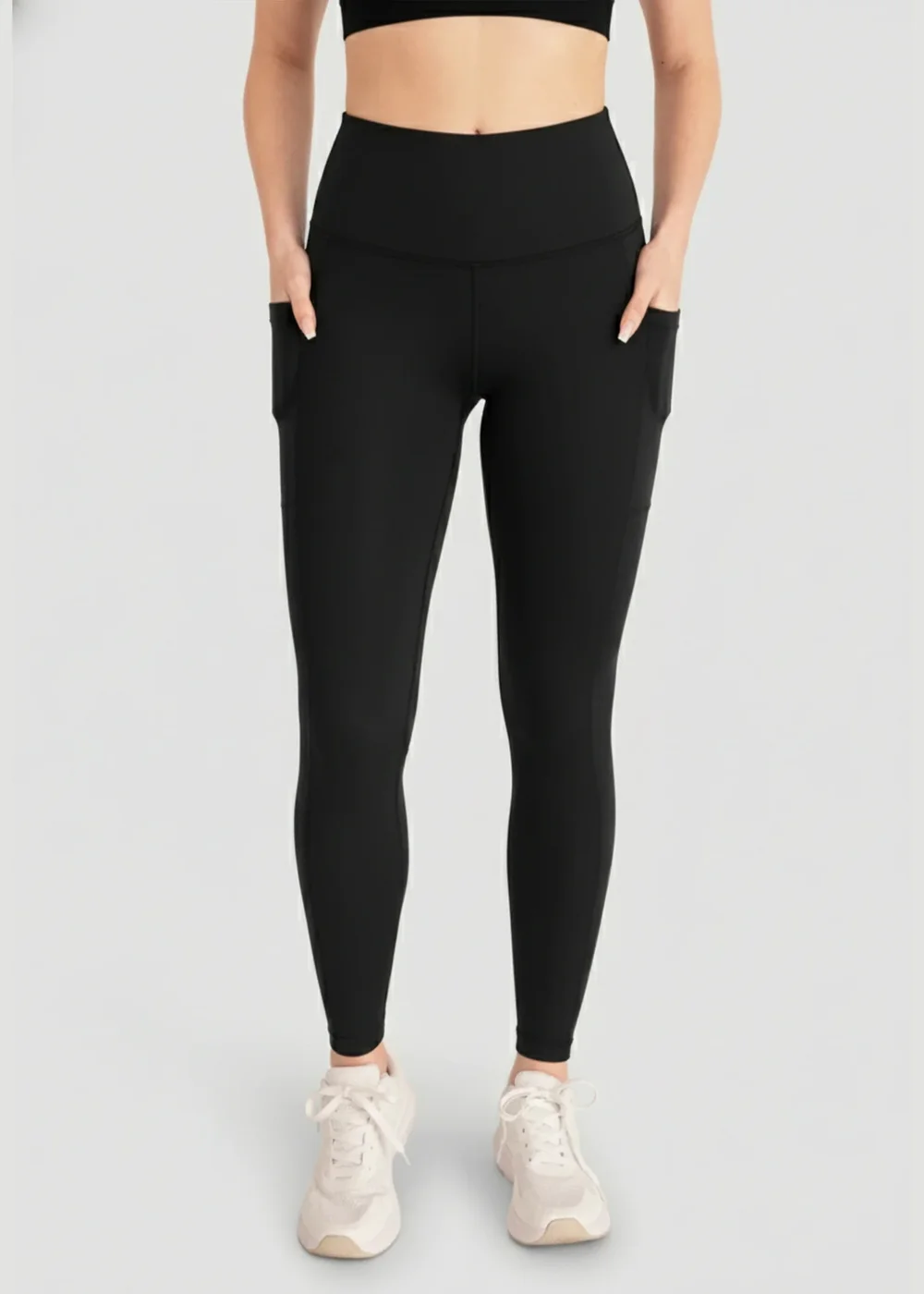 Conturve Black High Waisted Active Shaping Leggings - S Image 1