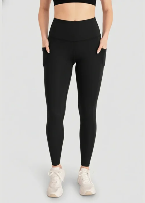 Conturve Black High Waisted Active Shaping Leggings - S Image 1