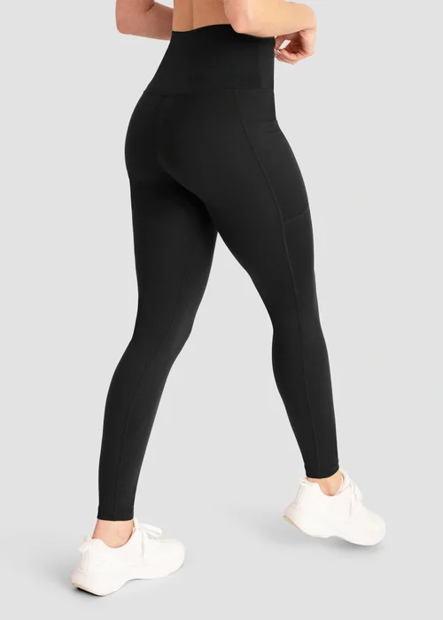 Conturve Black High Waisted Active Shaping Leggings - S Image 3