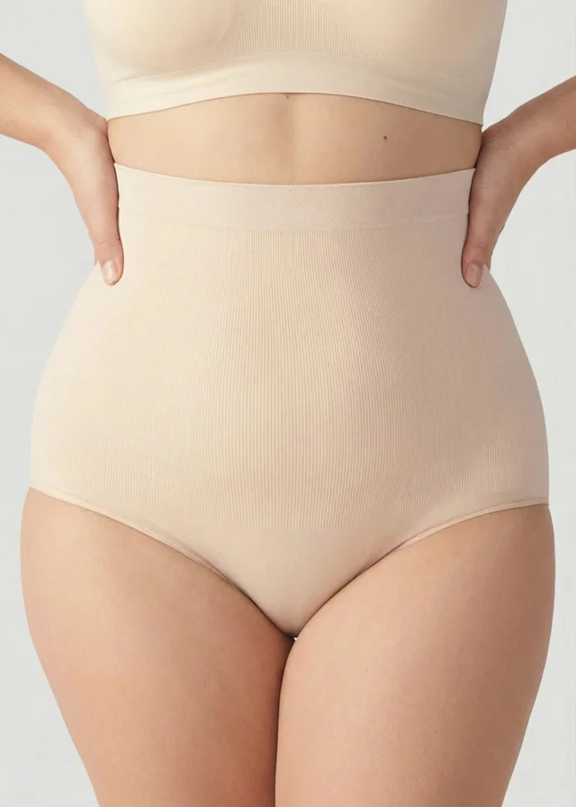 Public Desire Beige High Waisted Shaping Panty