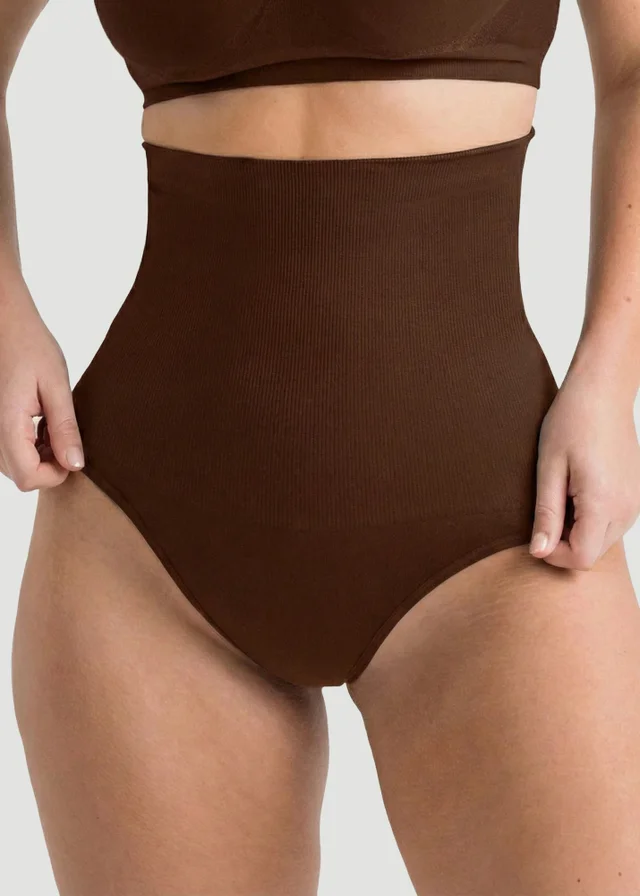 Conturve Brown High Waisted Shaping Thong