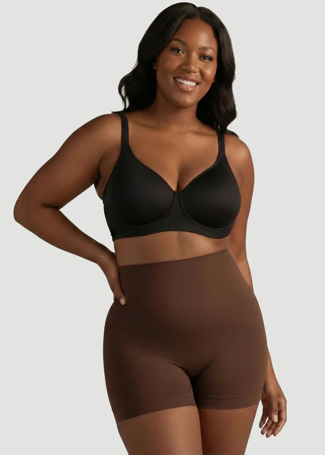 Conturve Brown High Waisted Shaping BoyShort