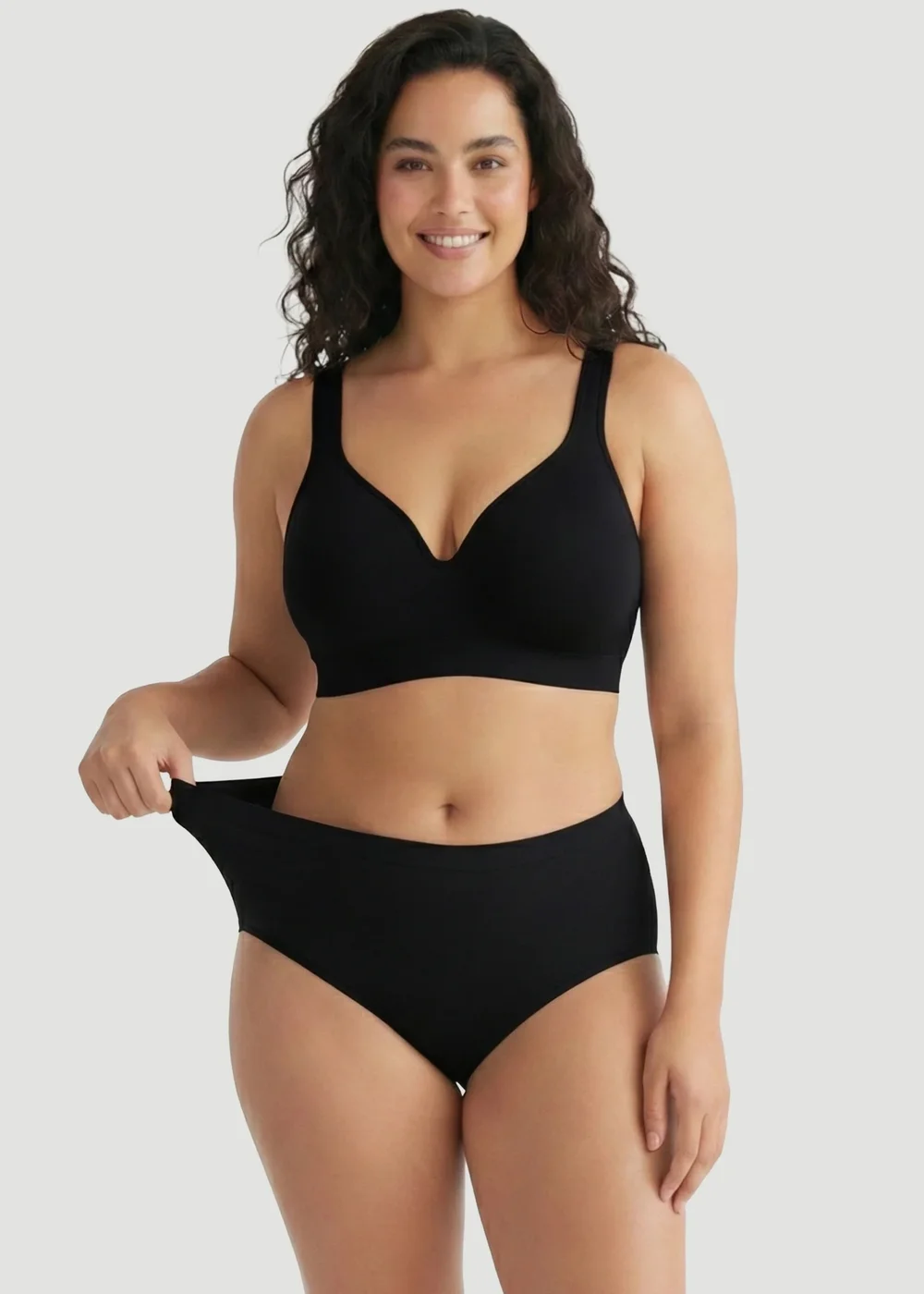 Conturve Black Period & Leakproof Bikini Underwear - 4XL Image 1