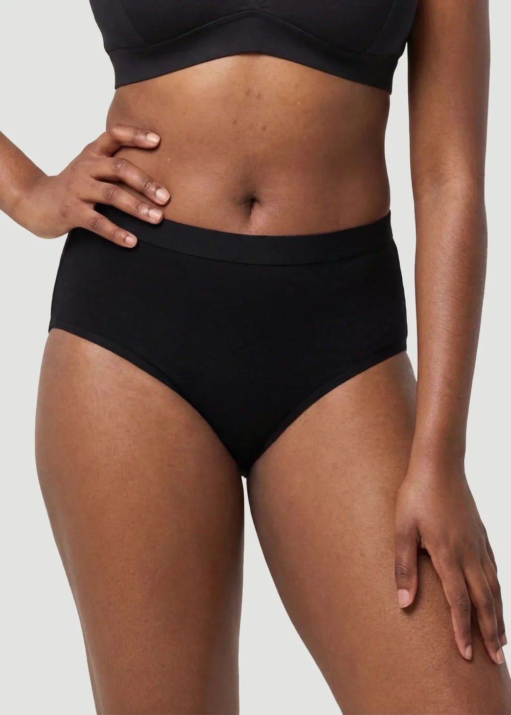 Conturve Black Period & Leakproof Bikini Underwear - 4XL Image 2