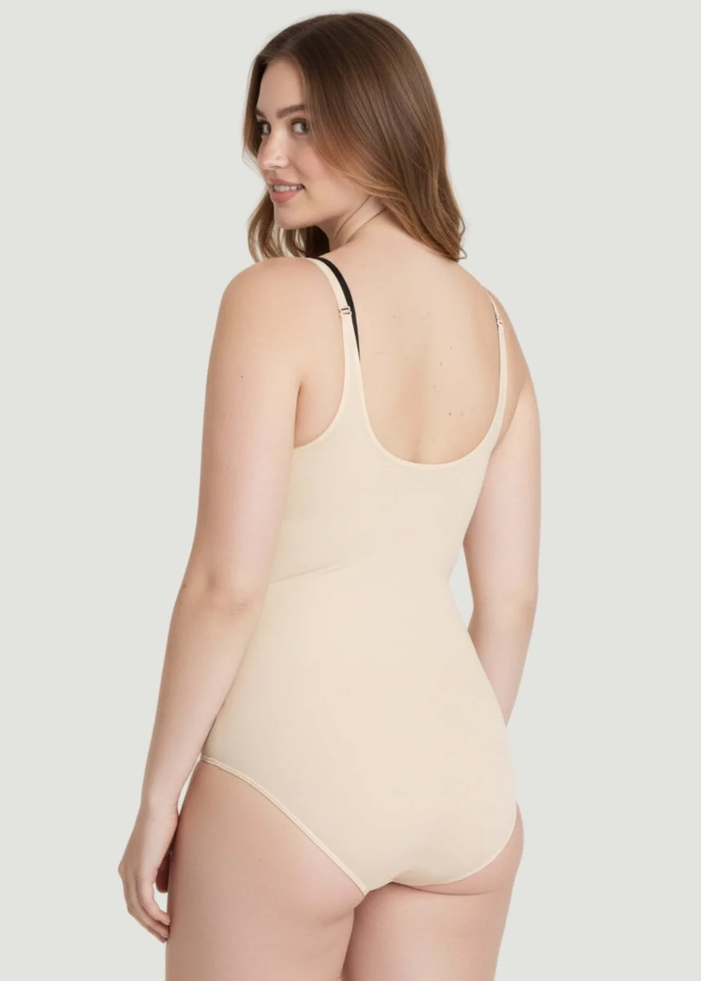 Conturve Beige Open Bust Bodysuit Shaping Panty - 3XL Image 3