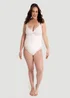 Conturve White Plunging Lace Bodysuit Shaping Thong - L Image 1