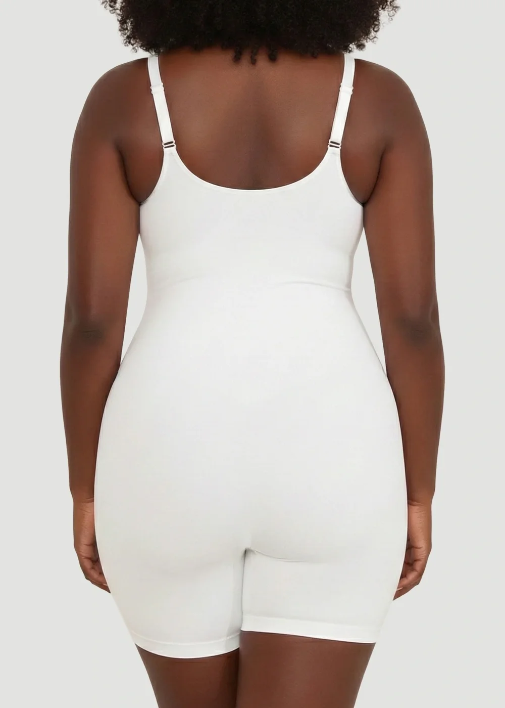 Conturve White Open Bust Bodysuit Shaping Shorts - M Image 3