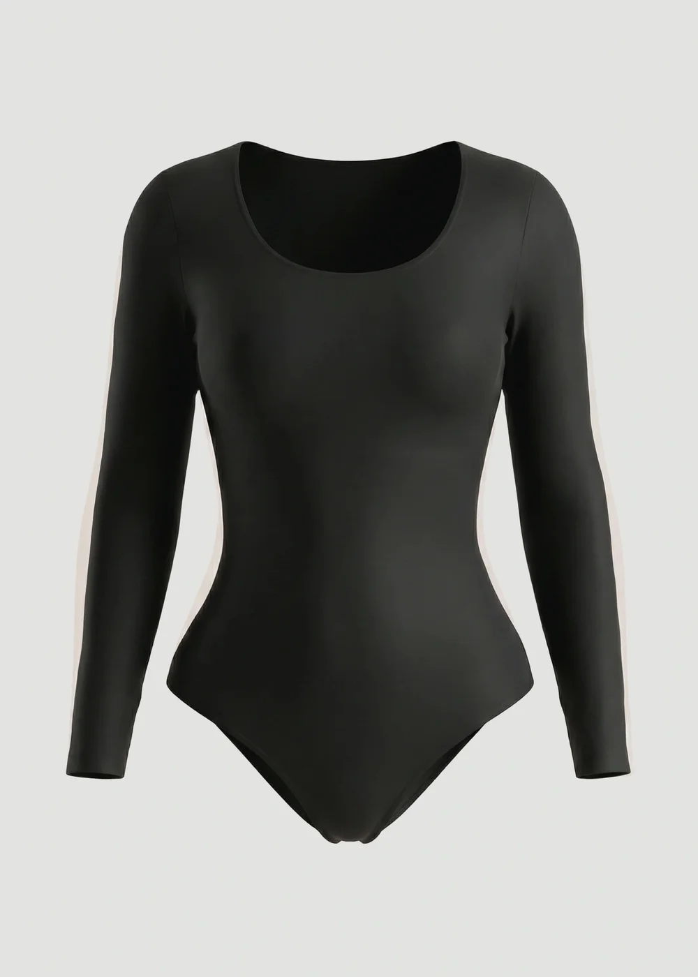 Public Desire Black Long-Sleeve Seamless Sculpt Shapewear Bodysuit - S Image 3