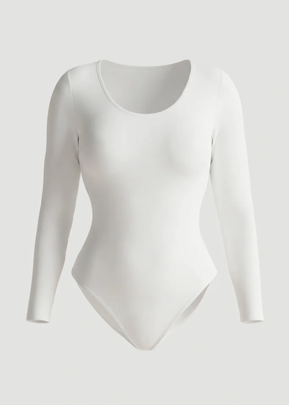 Public Desire White Long-Sleeve Seamless Sculpt Shapewear Bodysuit - 4XL Image 3