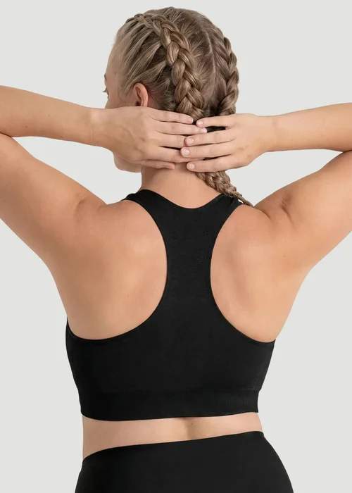 Conturve Black Seamless Racerback Sports Bra - S Image 2