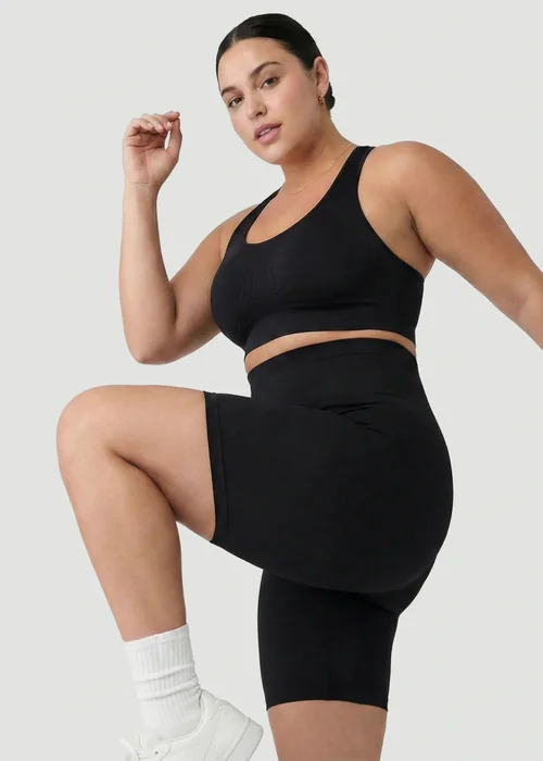 Conturve Black Seamless Racerback Sports Bra - S Image 3