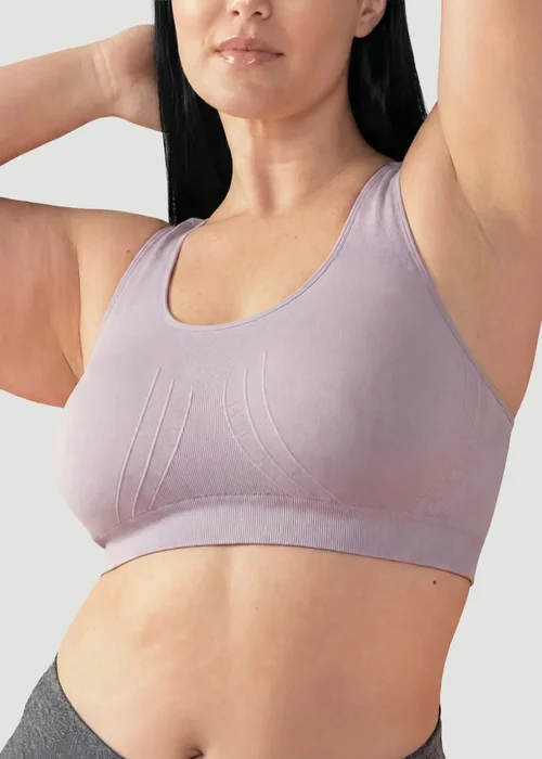 Conturve Light Grey Seamless Racerback Sports Bra - M Image 2