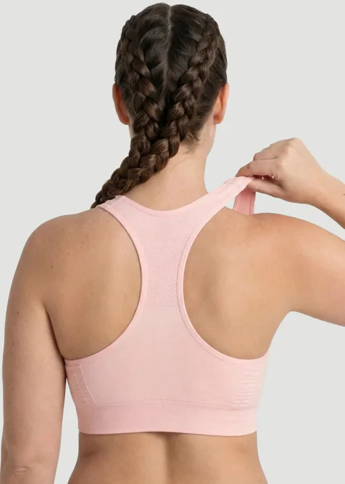 Conturve Blush Pink Seamless Racerback Sports Bra - M Image 3