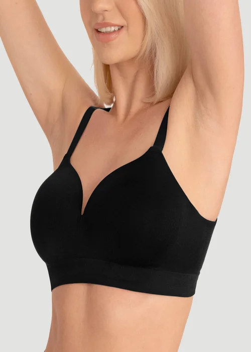 Conturve Black Ultimate Comfy Wireless Support Bra - L Image 2