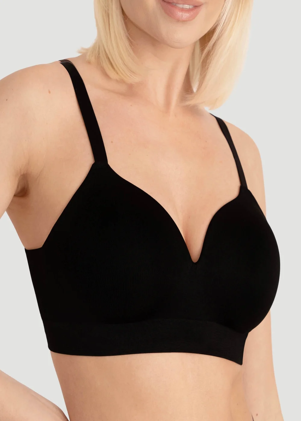 Conturve Black Ultimate Comfy Wireless Support Bra - L Image 3