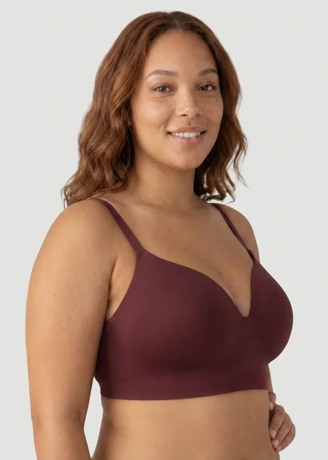 Conturve Burgundy Ultimate Comfy Wireless Support Bra