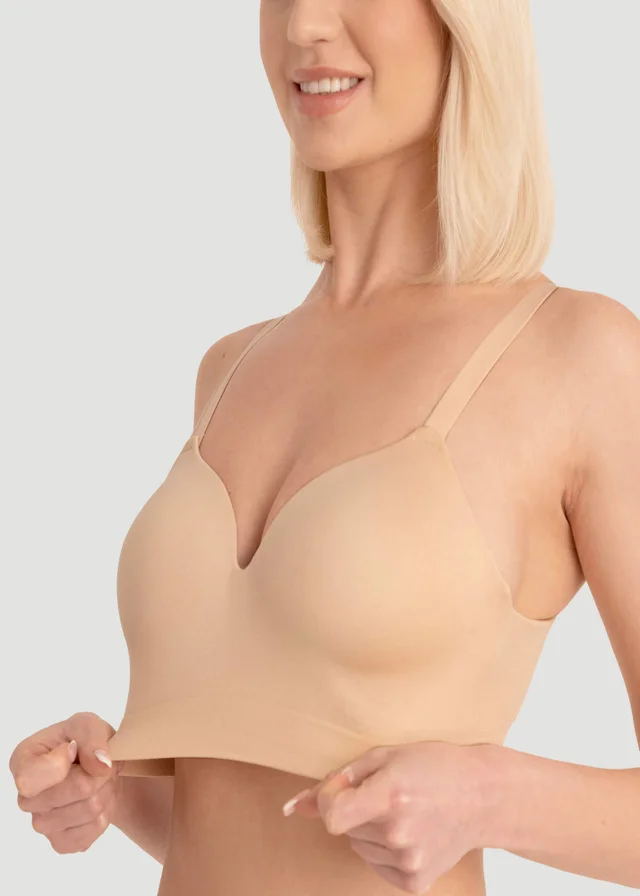 Conturve Beige Ultimate Comfy Wireless Support Bra