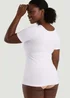 Conturve White Short-Sleeve Shaping Smoothing Top - 4XL Image 3
