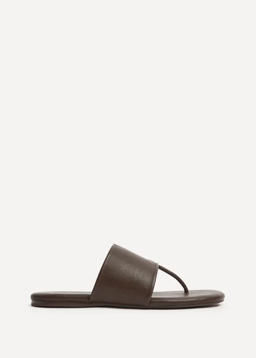 Linzi Amara Brown Flat Sandals - 4 Image 2