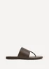 Linzi Amara Brown Flat Sandals - 4 Image 2