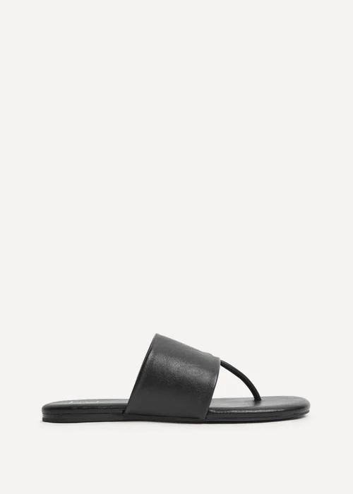 Linzi Amara Black Flat Sandals - 3 Image 2