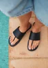 Linzi Amara Black Flat Sandals - 3 Image 6