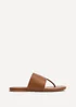 Linzi Amara Tan Flat Sandals - Size 7 Image 2