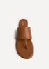 Linzi Amara Tan Flat Sandals - Size 7 Image 4