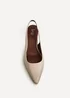 Linzi Reign Nude Faux Leather Court Heels - 4 Image 4